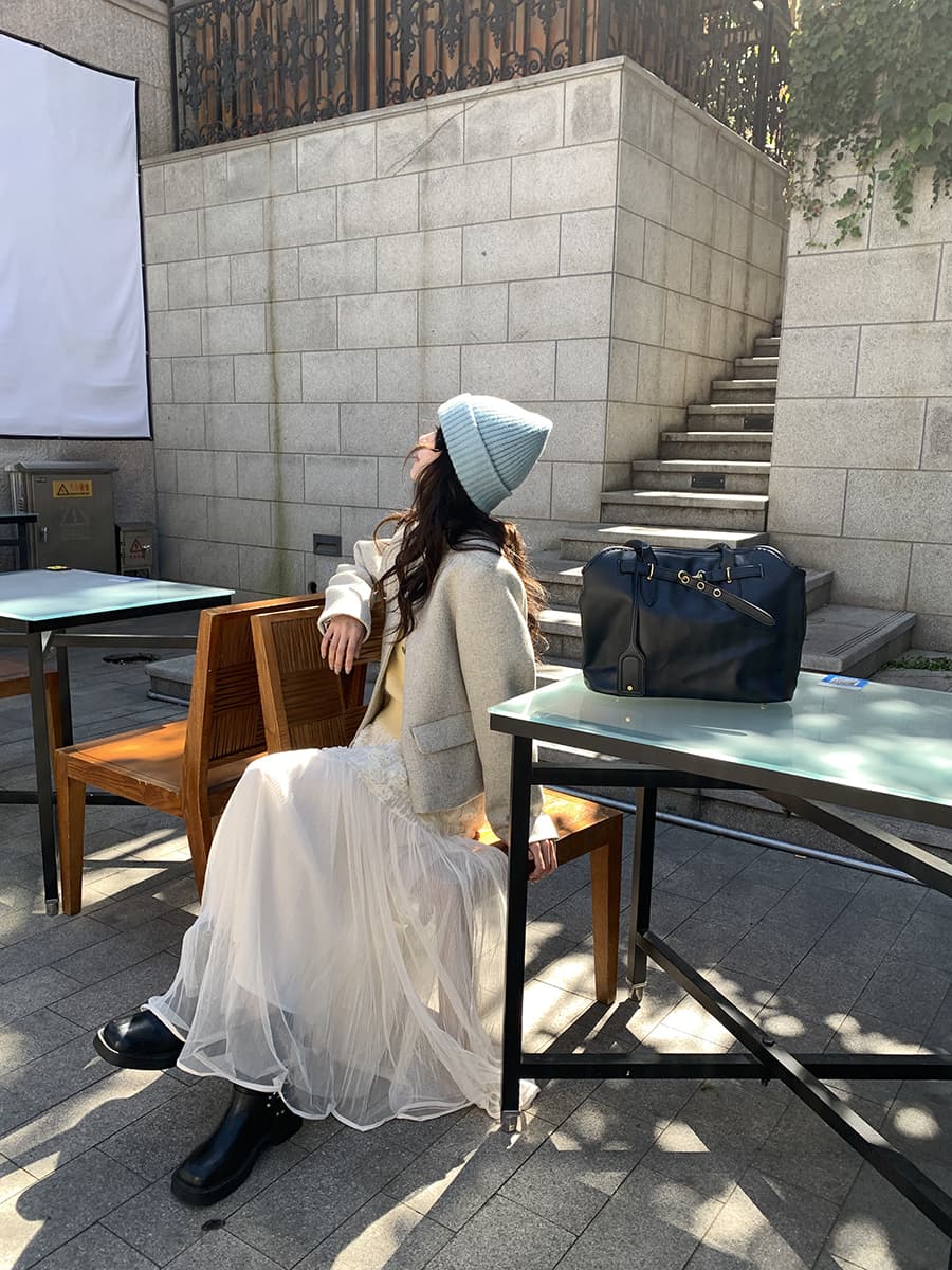 春色舞うチュールスカート