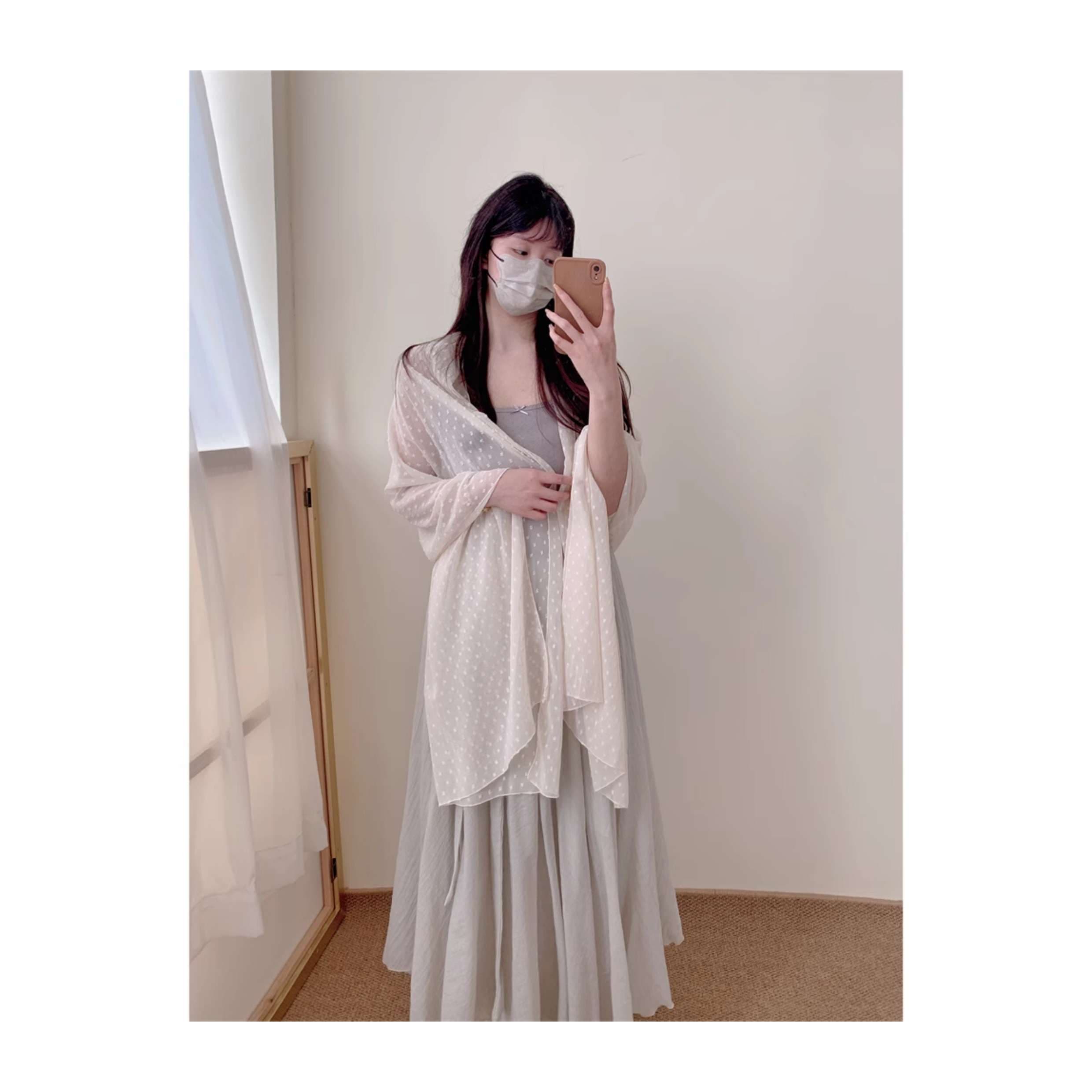 チュールスカート エアリーチュールロングスカート