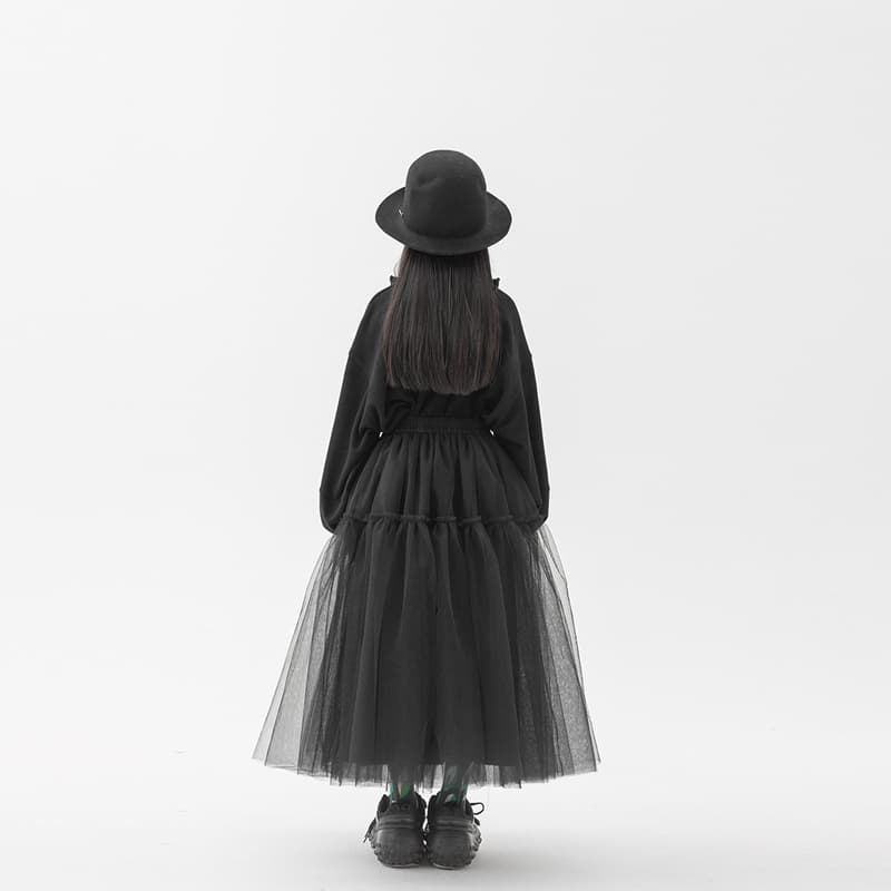 チュールスカート ふんわりチュールティアードスカート