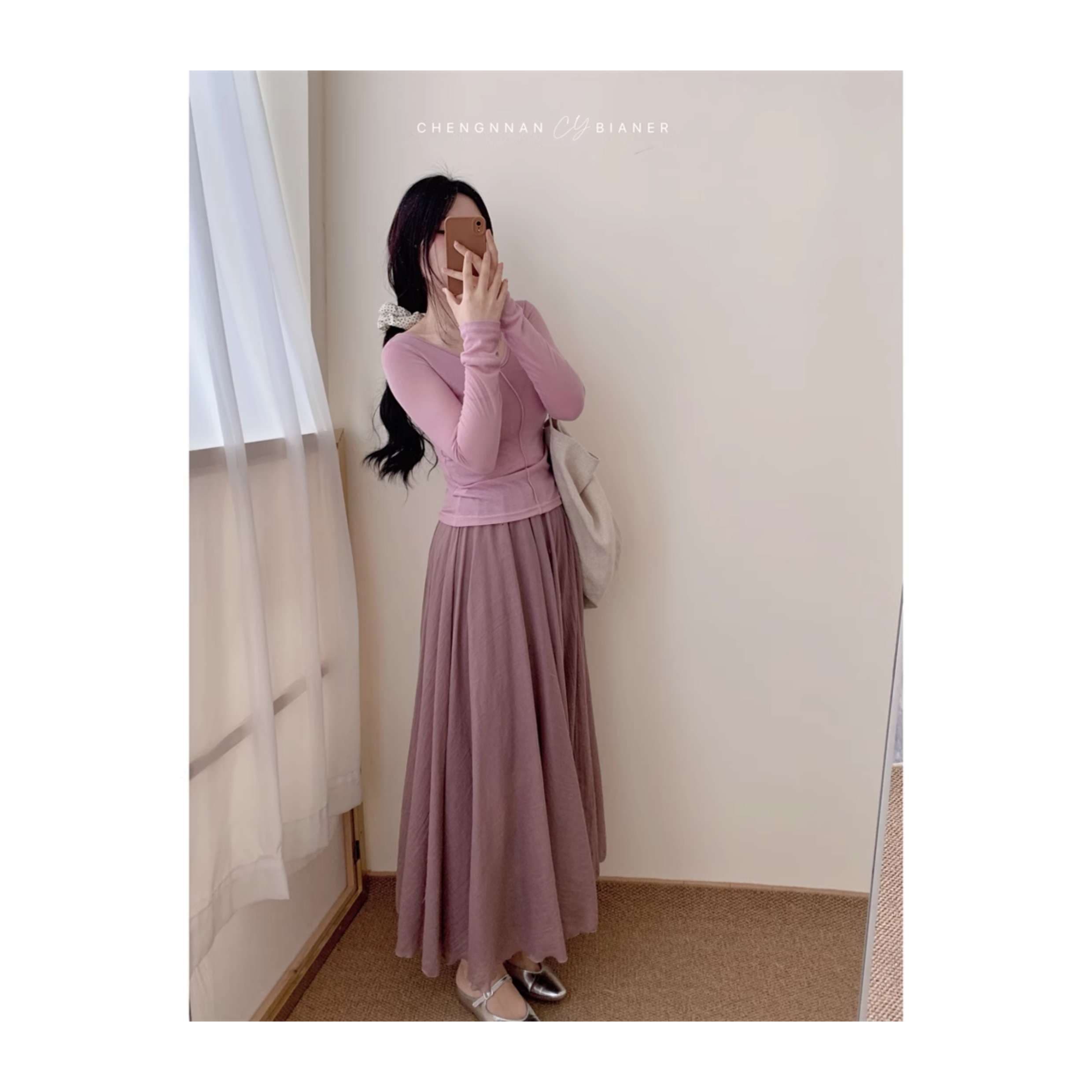 チュールスカート エアリーチュールロングスカート